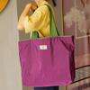 Foldable Waterproof Shopping Bag with Drawstring - Large Capacity, Eco-Friendly Tote