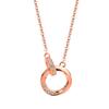 Mobius Ring Pendant S925 Sterling Silver Necklace for Women , Light Minimalist Jewelry , Daily Wear Fashion Trend