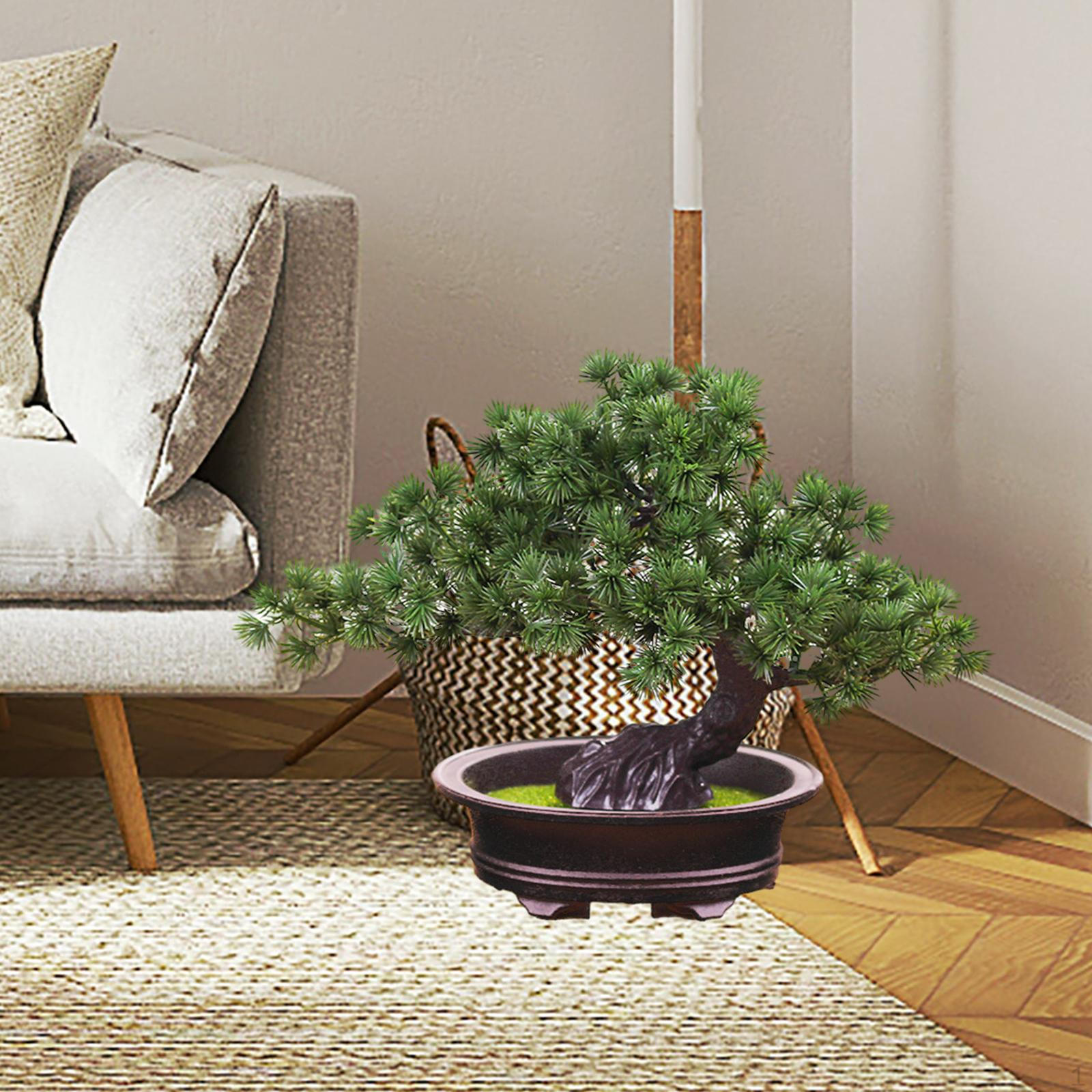 

Искусственный бонсай Декор Сосновое дерево Домашние растения Настольный дисплей PP Материал Настольное украшение для