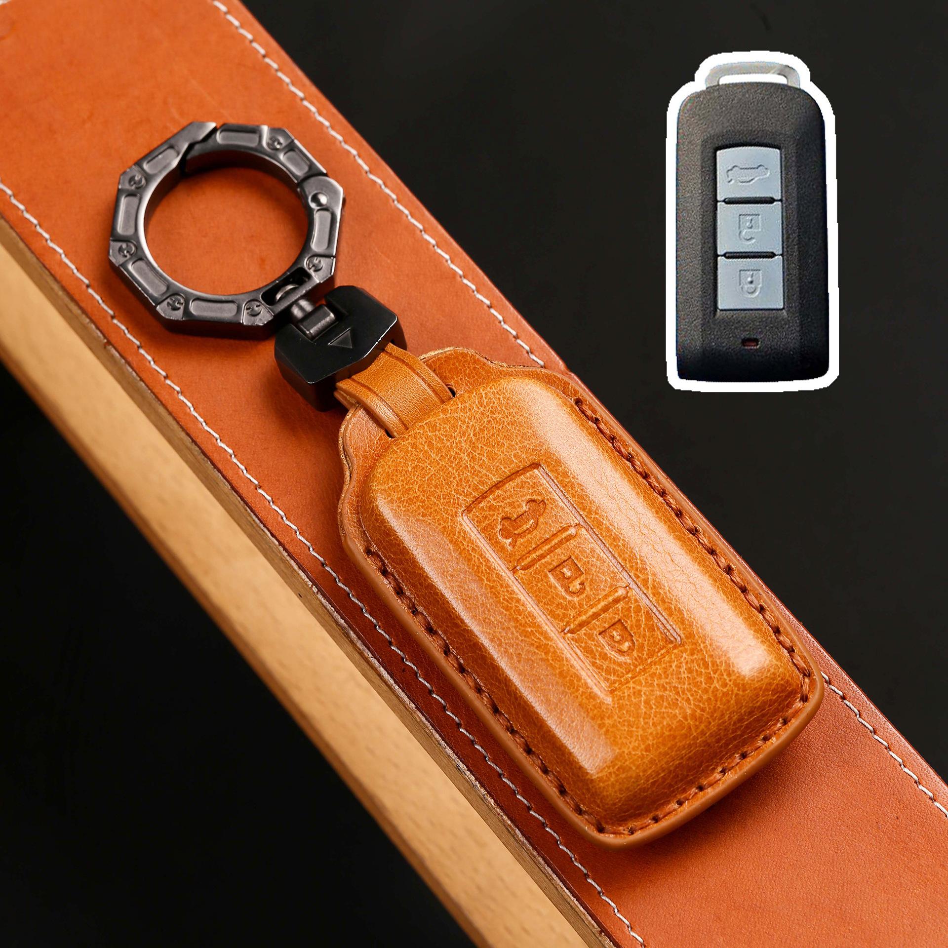 

Applicable To Mitsubishi Outlander Key Set 21 Yige High-End Jinxuan Asx Pajero Yishen Car Key Bag коричневый