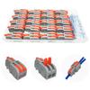 Push-in Connector, 1-in-2-out Compact Splice Connector with Fixing Screw, CESFONJER Electrical Wiring Connector, 20pcs One-Touch Connector, Terminal