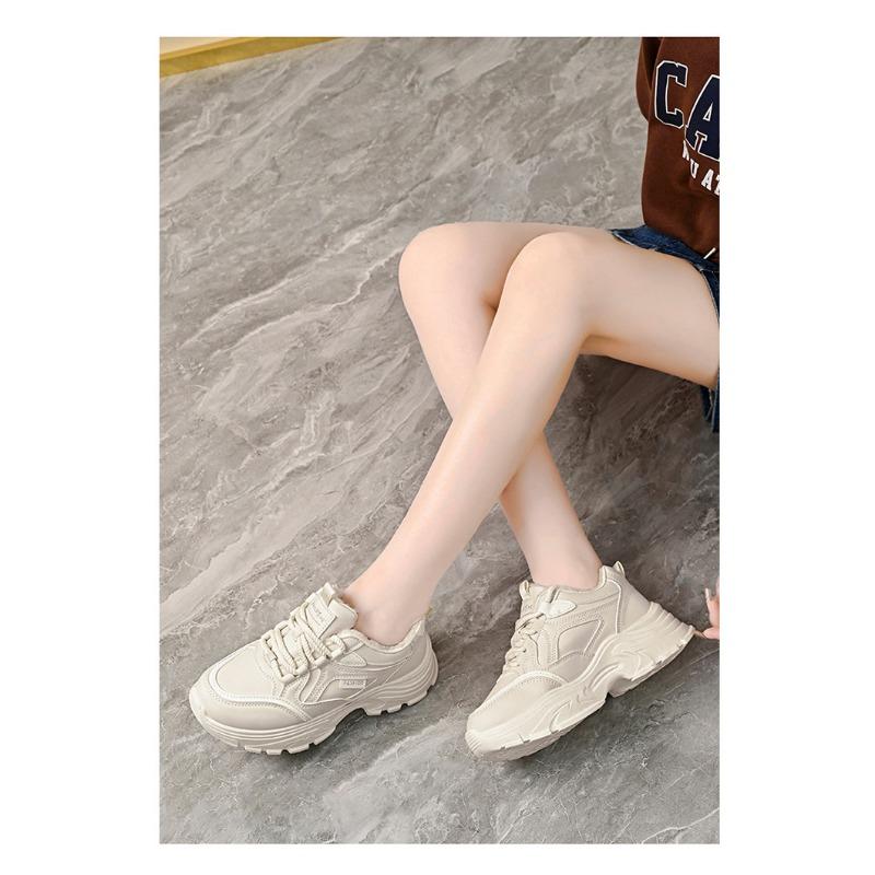 Womens Fleece Lined Chunky Dad Shoes Thick Sole Warm Casual Sports Running Sneakers