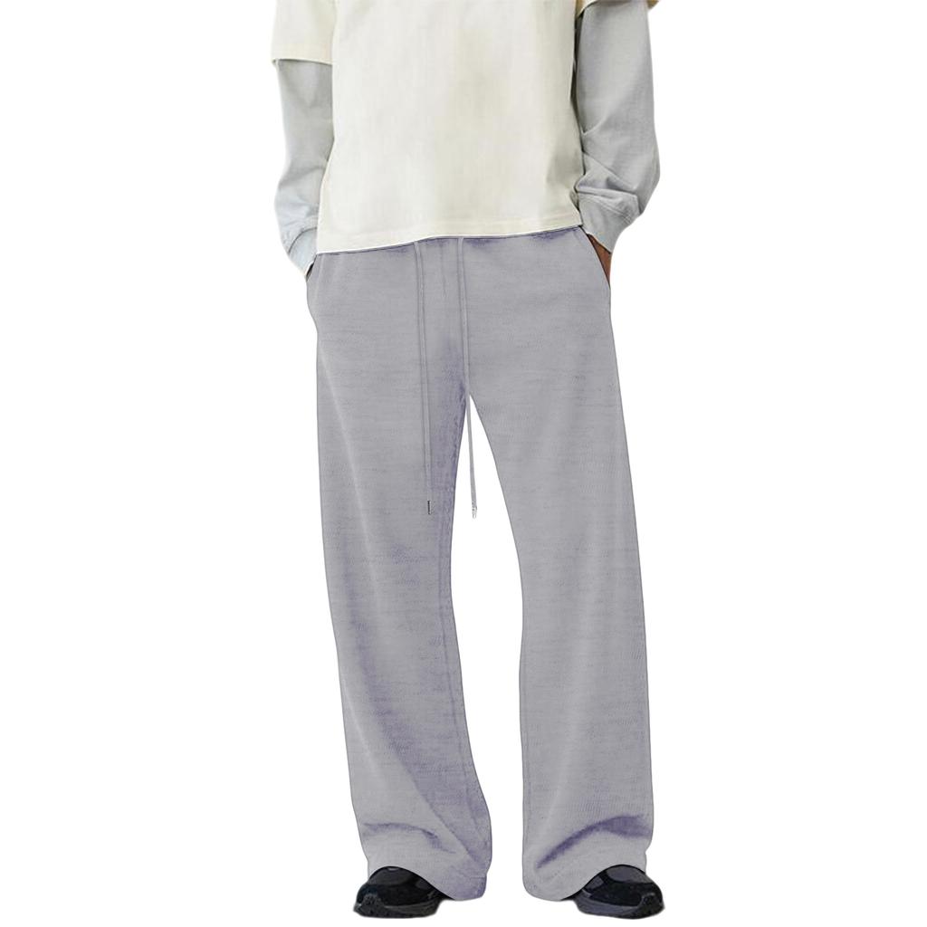 Men's Baggy Sweatpants Wide Leg Sweat Pants With Pockets