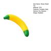 Banana Squeeze Toy Soft Rubber Stress Relief Toy Fun Pinch Sensory Toy Portable Fidget Toy Safe for Kids Adults Anxiety Relief Gift