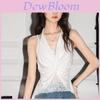 Lace Panel Tank Top With Embroidered 3d Effect For Summer Fashion