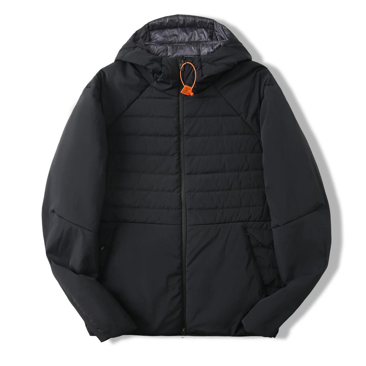 Men s Versatile Lightweight Outdoor Down Jacket - Casual and Stylish Sportswear L чёрный
