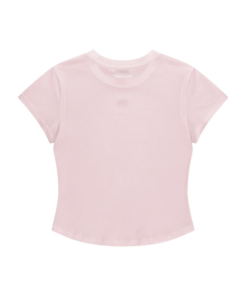 Ausdoeoboiseu Ov Central Logo Baby Tee (Light Pink)