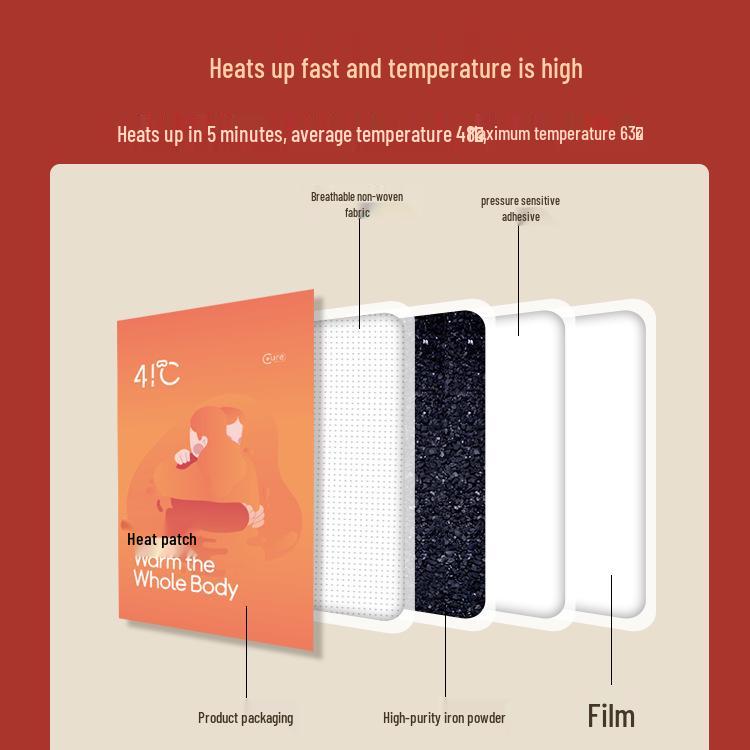 Selvoppvarmende Varme Kroppsplaster - Kuldebeskyttelse Varmepakker, 10-pakning