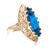Elegant Rose Gold Zircon Horse Eye Ring - European & American Style Women's Jewelry