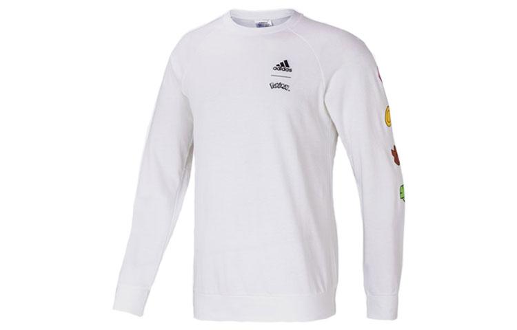Adidas X Pokemon Sweatshirts Men s White Crew Neck Moderate Regular GN3000 M