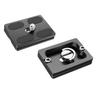 Aluminum Alloy Quick Release Plate for Arca Standard 50mm Tripods Ballhead Featuring AntiSlip Rubber Pad 1/4 Screw