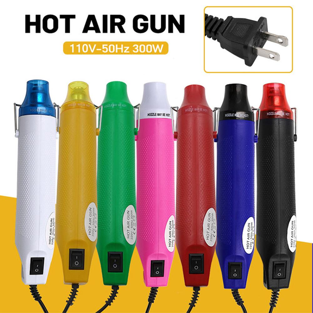 Electric Hot Air Gun Fast Heat 300W Mini Handheld Heat Gun US Plug 110V Power Hot Dryer for DIY Craft Embossing Shrink Wrapping
