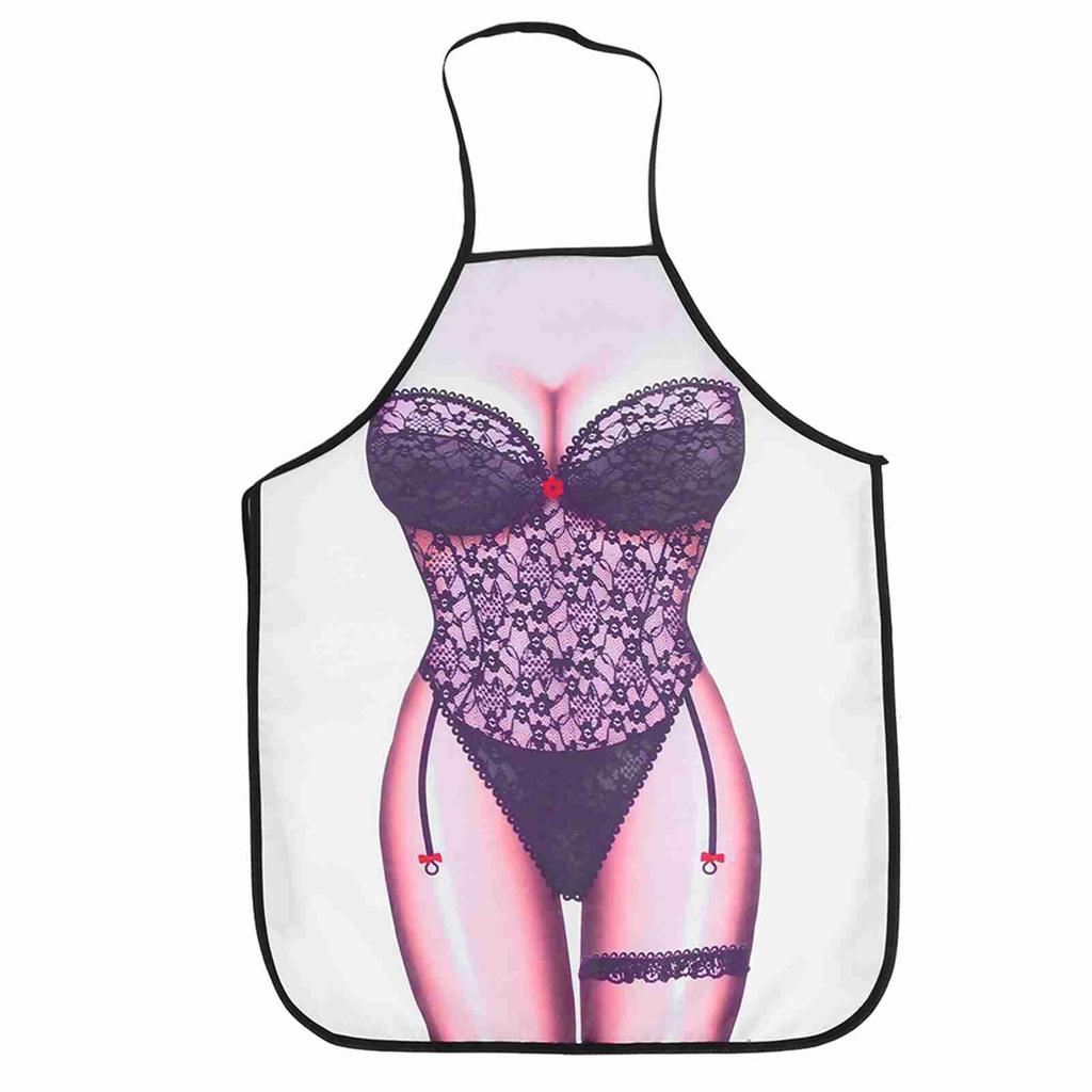 3D Funny Cooking Apron Sexy Man Woman Apron Waterproof Apron