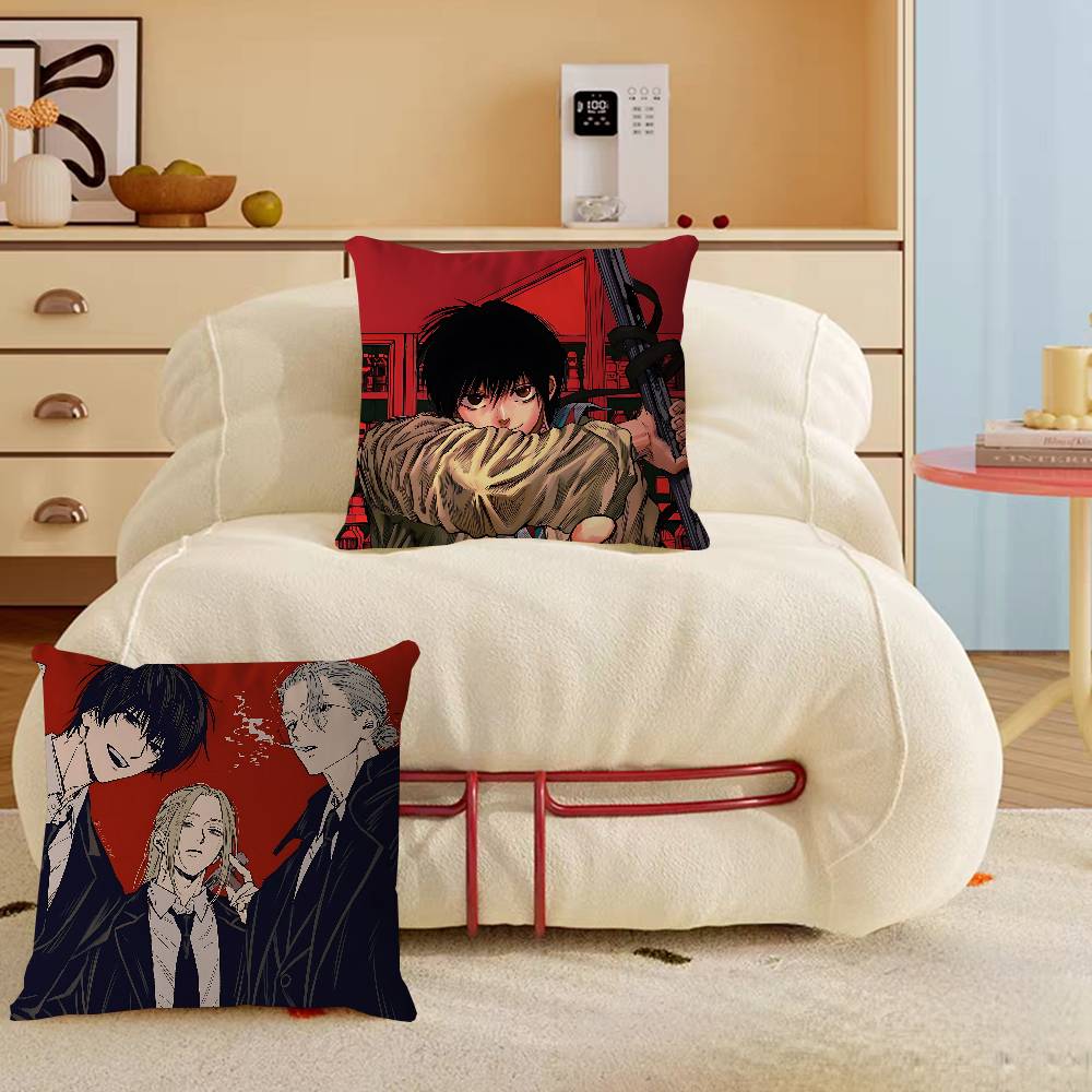 S-SakamotoO Anime Pillow Cushion Cover Pillowcase Living Room Sofa Home Decor Customized