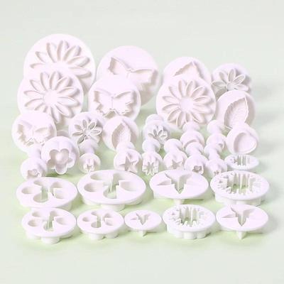 33PCS/set DIY Baking Dessert Embossing Mold Kitchen Kitchen Baking Sugar Cake Decoration Mould Multiple Biscuit Candy Pie Molds