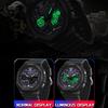 SANDA Military Men Sport Watch Stopwatch Alarm Countdown LED Light Digital Watches 50M Waterproof Dual-Display Quartz Wristwatch