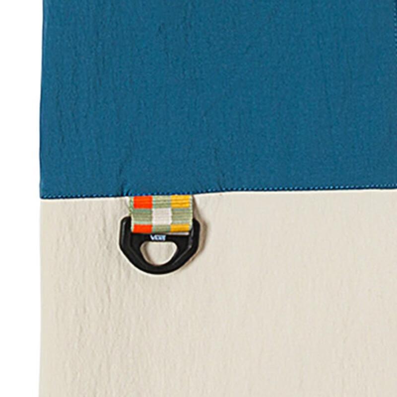Vans Color Blocked Personality Mountain Style Trendy Small Bag Round Neck Short Sleeve T-Shirt Unisex tops Oatmeal VN0008YJ2N1