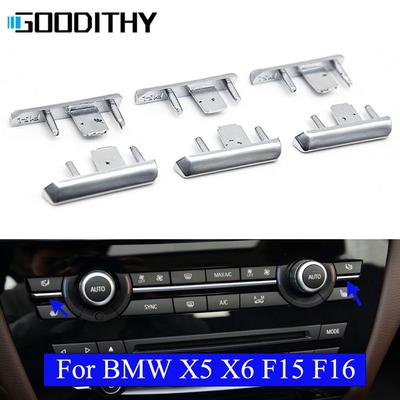 Priekinio oro kondicionieriaus kairiojo dešiniojo mygtuko dengimo juostos apdailos raktų skydelio keitimas BMW X5 X6 F15 F16 2014 2015 2016 2017 m.