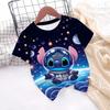 New Hot Sale Stitch T Shirts 3D Printing Graphic T-shirt Disney Casual Short Sleeve Stitch Tops Boys Girls Casual Clothes