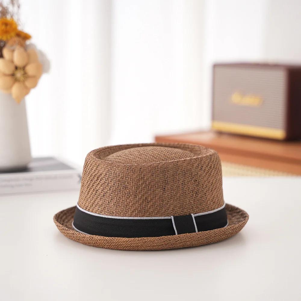 

Best Seller Panama Dress Hat - Textured Dome Toquilla Straw Sun Hat, Short Brim Summer Visor for City Outings & Travel (UPF 50+) 58cm