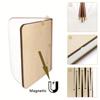 1pc Creative Folding LED Book Lamp - Rechargeable, 3-Color Changing Soft Light, Eye-Care Table Lamp for Bedroom Decor,USB Powered,Warm Ambient Glow