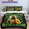 Set biancheria da letto con 3 personaggi Italian Brainrot, 6 fantasie, set copripiumino include copripiumino e federe, perfetta decorazione per la camera da letto in ogni stagione e regalo
