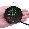 FMTMORFM05 Motorcycle Multimeter, Voltmeter, , Clock, Stopwatch, USB Charging Port, 5 in 1 Small,