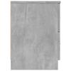 Nightstand with 2 Drawers Concrete Grey 40 X 36 X 50 Cm