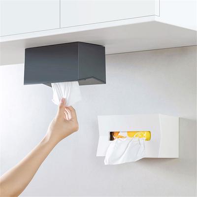 Multi-function Desktop Tray Wall-mounted Bathroom Paper Towel Storage Box
