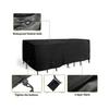Lebanghui Outdoor Furniture Cover 110x110x85cm Black Waterproof UV Resistant Patio Set Protector