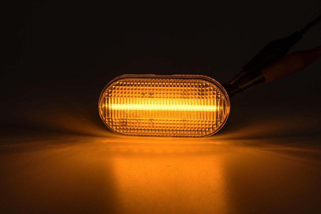 Amber Full LED Side Marker Lights, Clear Lens for Ni.ssan Z33 350Z Fairlady Z