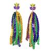Playful Carnival Earrings With Bright Tassels Accents Comfortable Ear Accessories Jewelry For All Day Wear