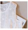 Plus Size Women's Korean Lace Embroidered Vest – Versatile Hollow Design