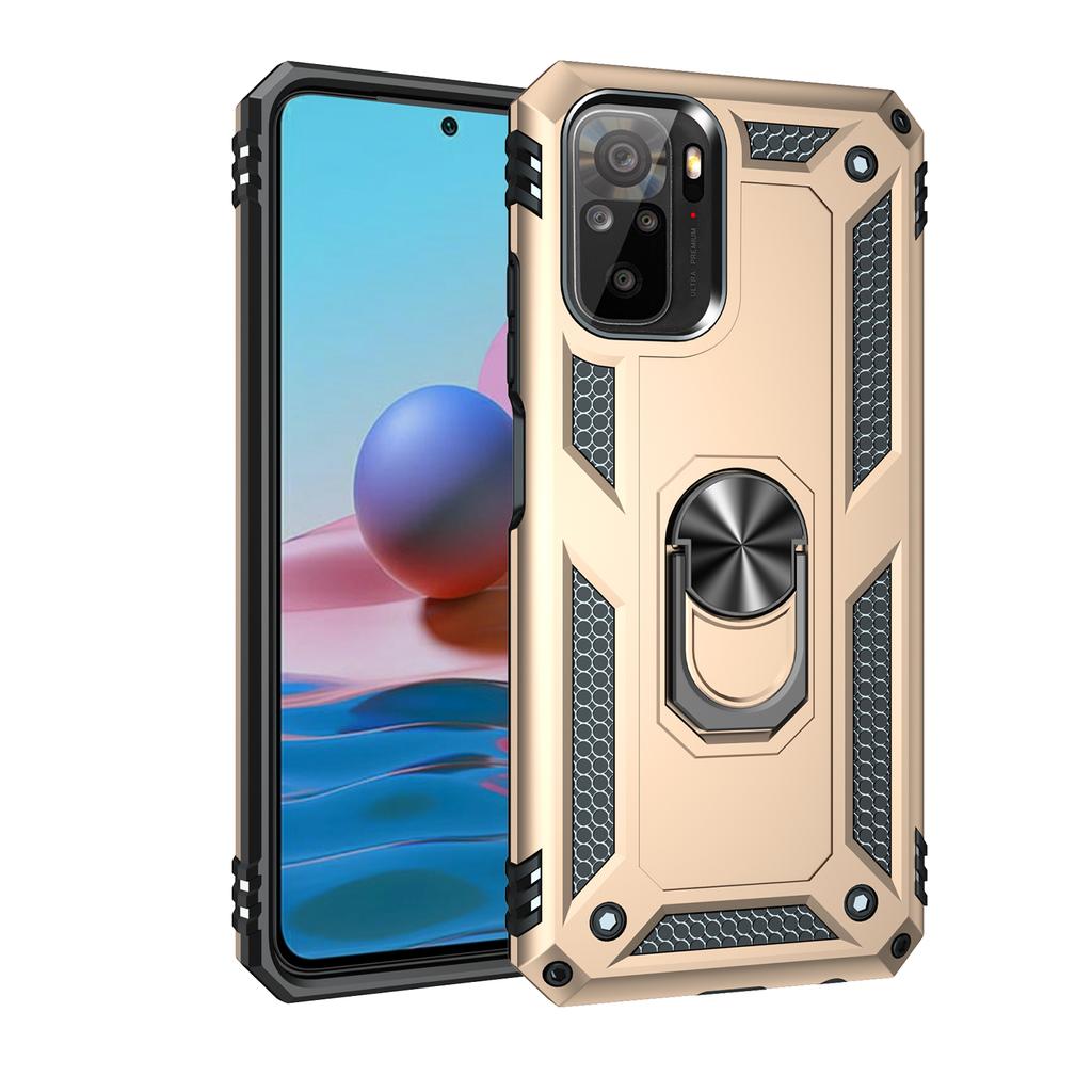 Hülle Xiaomi Redmi Note 10 Armor Robust Militärisch Stoßfest Autohalterung Magnetring Hülle für Xiaomi Redmi Note 10 5G Note10