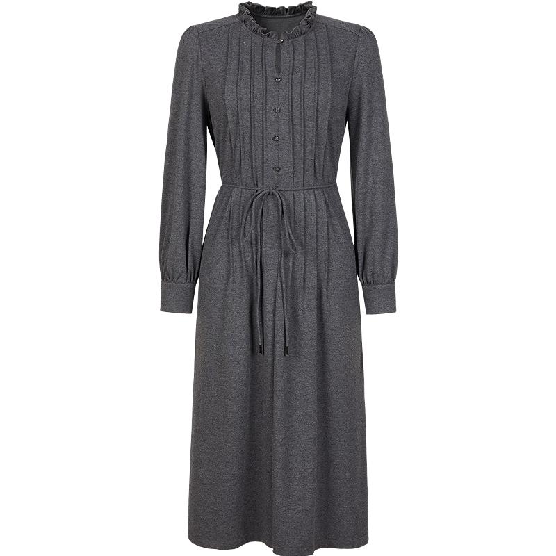 

Jiu Zi Anna Chloe French Style Ruffle Neck Waist Dress M