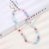 New Chinese Agate Necklace Colored Dopamine Natural Stone Beaded Collarbone Chain Light Luxury Niche Temperament Neck Chain