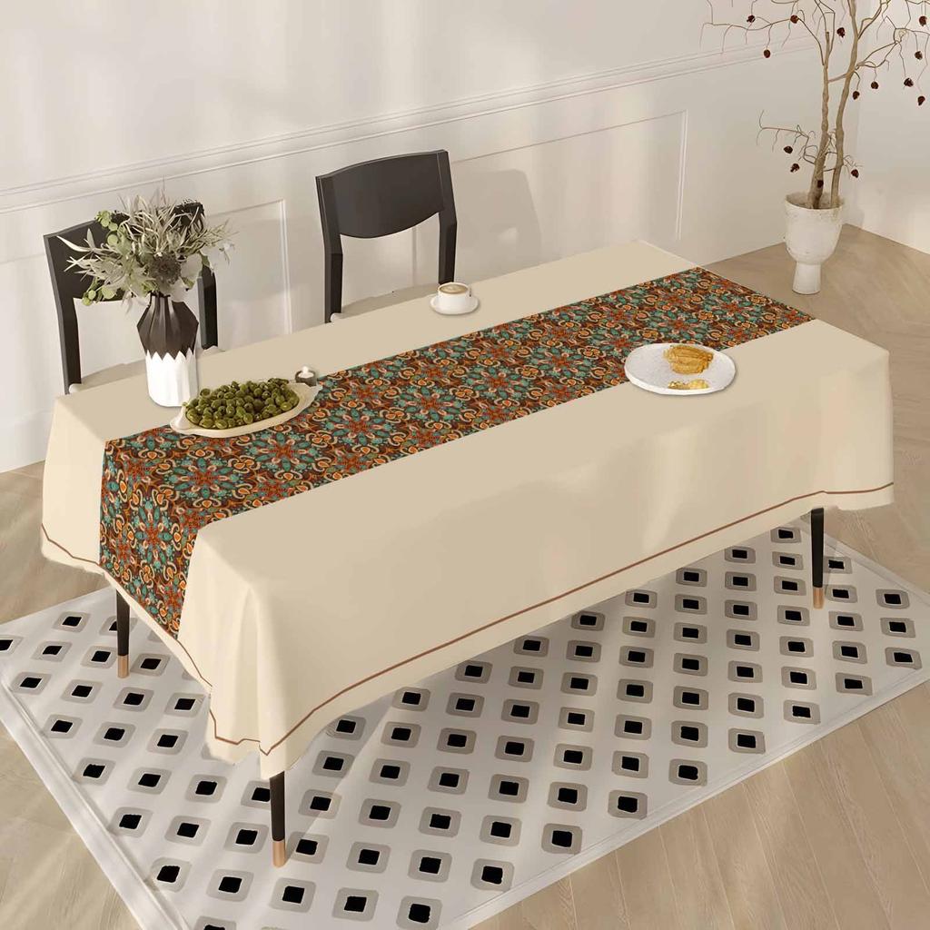 Ethnic Bohemian Tablecloth Home Decoration Fabric Dining Table Dust Decoration