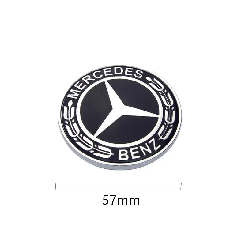 Autoaufkleber Auto Metall Flaches Haubenemblem Frontabzeichen Logo Aufkleber für Mercedes Benz W212 W213 W205 W177 W247 W176 CLS CLA CLK CLG