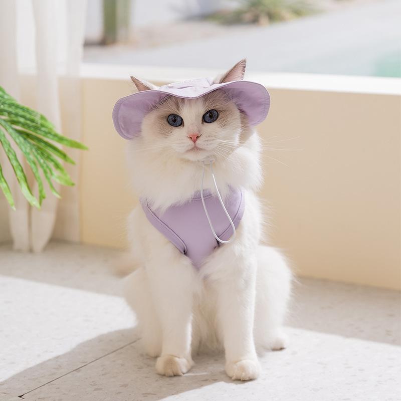 

1Pcs Pet coolie shirt with hood for cats and dogs, sun protection clothing XXL