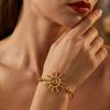 Stainless Steel Sun Flower Bracelet Vacation Party Daily Jewelry Women's Fashion Trend Gift Daily Accessory