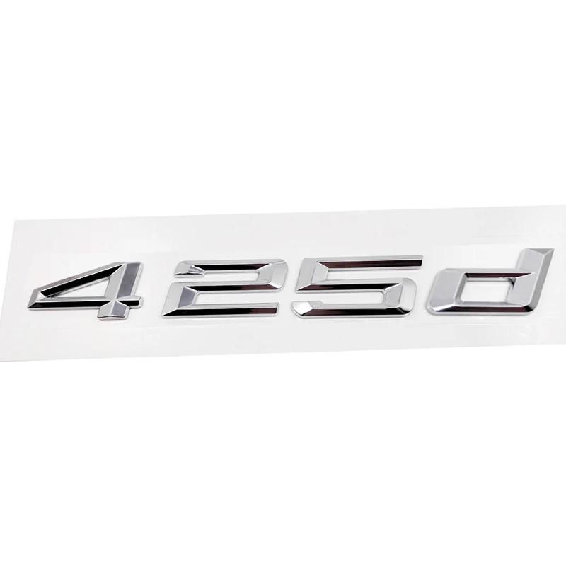ABS Car Rear Trunk Letters Logo Badge Emblem Sticker For BMW 4 Series 420d 425d 428d 430d 435d 440d 450d F30 F32 F33 F36 G26 G22