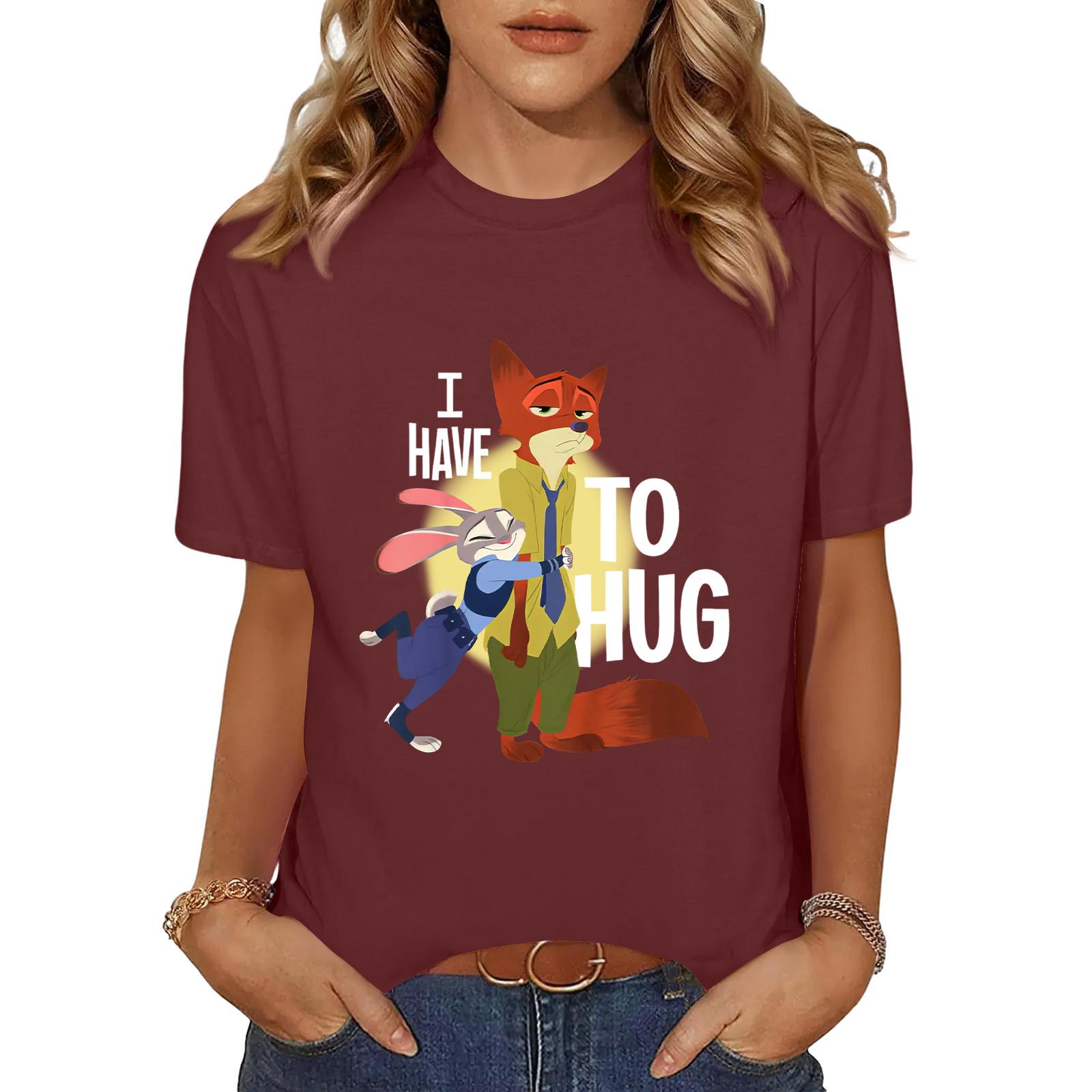 

Women s Fashionable And Comfortable Plus Size Printed Casual Short-Sleeve Top M