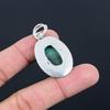 Mothers Day Sale Sterling Silver Malachite Gemstone Ethnic Engagement Pendant