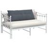 Back Cushion Dark Grey 120 X 50 Cm Cord Fabric