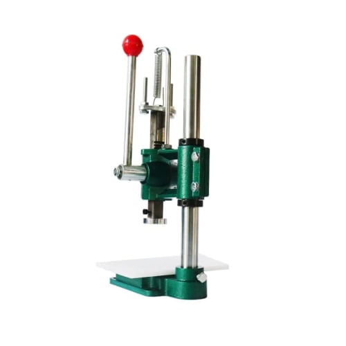 Heavy-Duty Manual Pressure Punching Machine for Leather Presses and Leather Processing (Leather Press + Drill Chuck + PP Board + 4.5cm Steel Press Pla