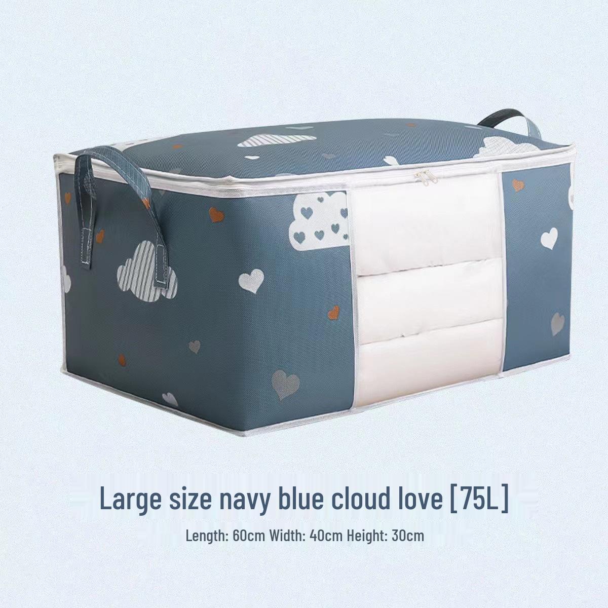 

Multifunctional Dustproof Cotton Quilt Storage Bag and Clothes Organizer Medium 55*35*25 cm