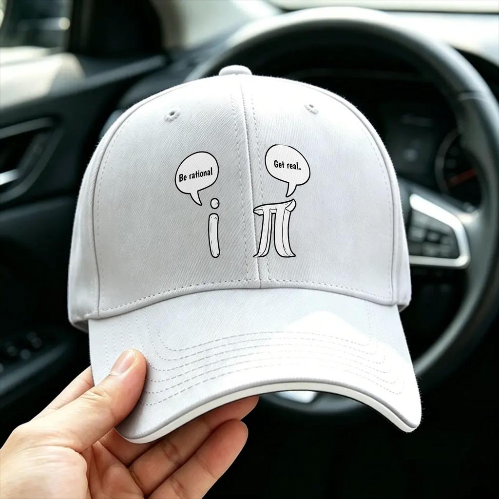 Funny Get Real Be Rational Pi Math Teacher Baseball Cap Casual Couple Women Sports Baseball Caps Birthday Present