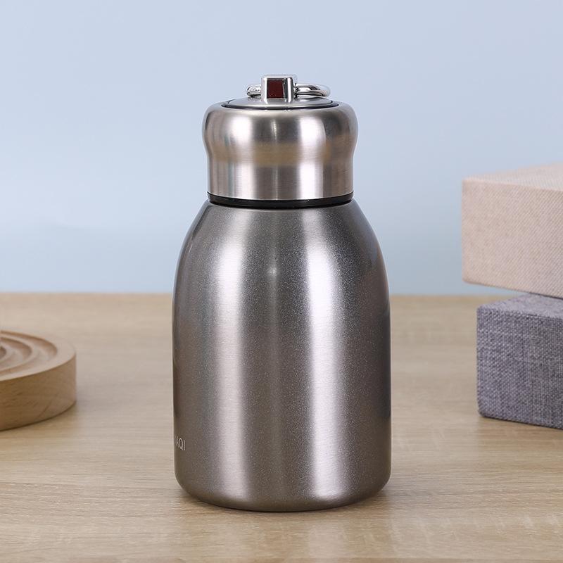 Mini 316 Stainless Steel Small Pangding Thermos Cup High Value with Carry Ring Portable Pocket Cup Outdoor Vacuum Water Cup