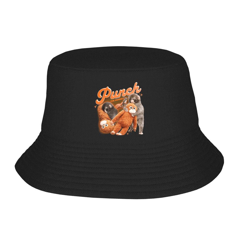 Monkey Punch Bucket Hat Outdoor Fisherman Caps Breathable Vacation Sun Hats For Unisex Women Vintage Graphic Cap