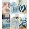 Soft Crochet Yarn 100g/3.5oz 87.5yard Baby Blanket Yarn 6mm Crochet Knitting Yarn for Crocheting and Knitting Project